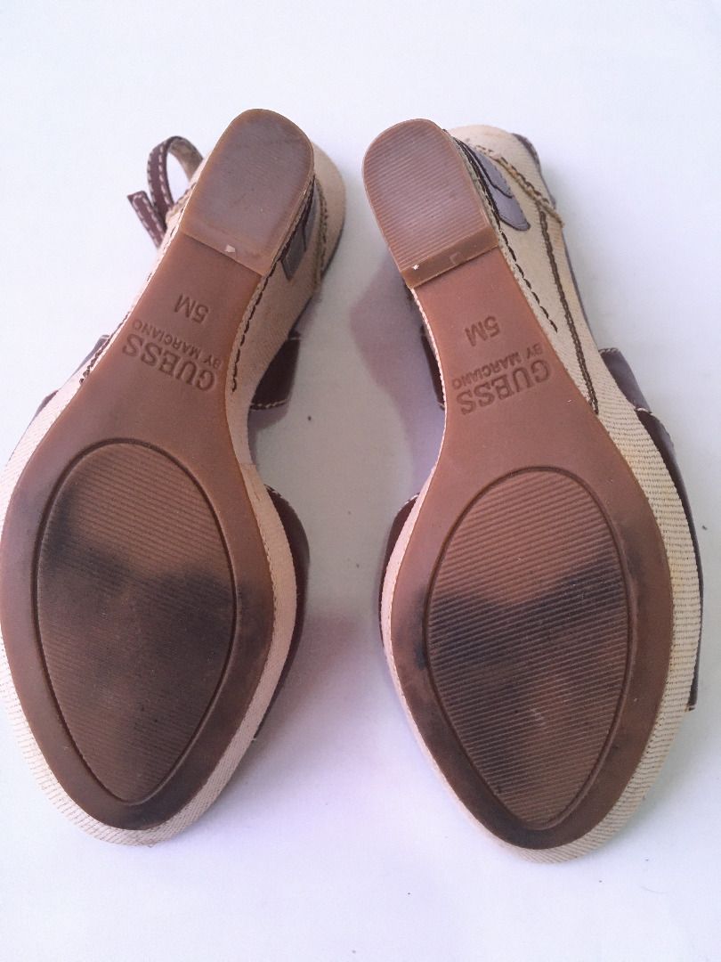 Guess brown wedges sales