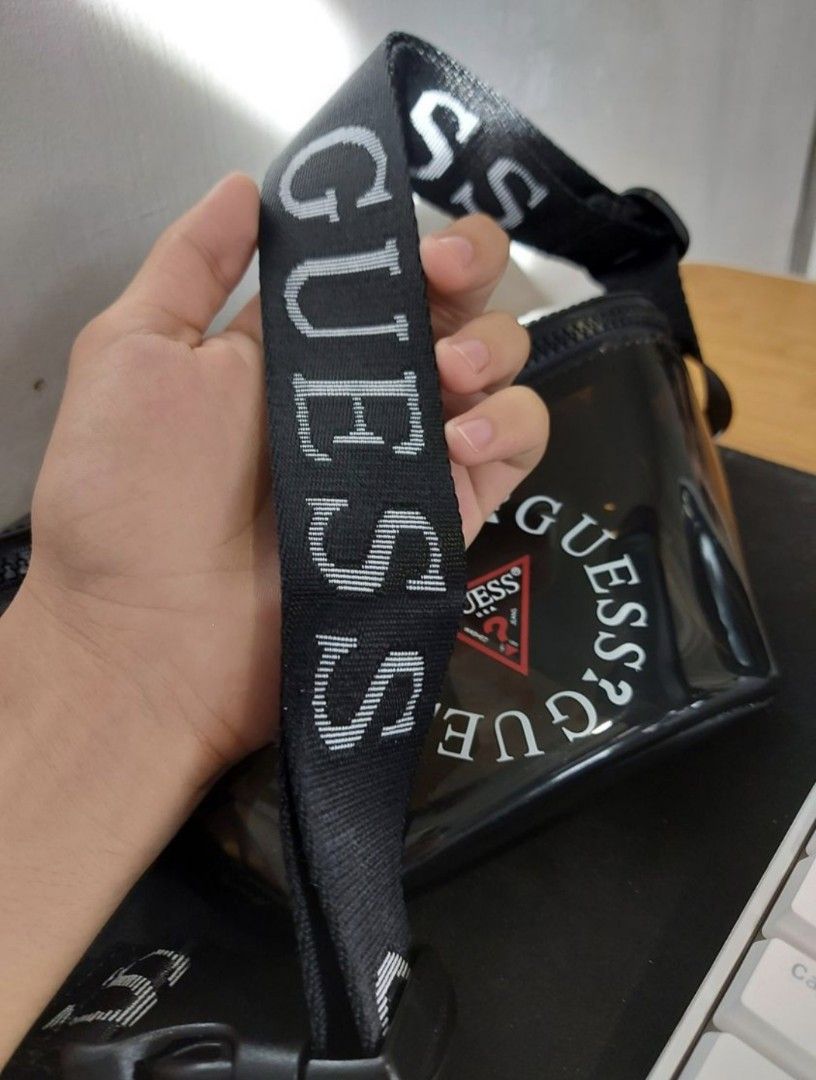 GUESS Clear Vault Bum Bag Belt Bag Fanny Pack