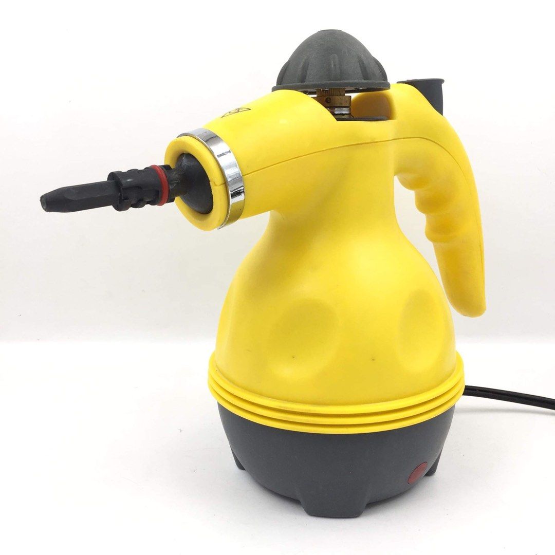 Handheld Pressurized Steam Home Cleaner (Category: Other Home Appliances) located in Pasay City. Submitted by ayinong168 (Listing ID 1233602560, Image 2). Description: Description: -Power Rating: 110-120VAC / 1000-1200 Watts -Operating Temperature: -20°C to 50°C / Pressure: 300KPa -Perfect for curtains, car seats, floor, window cleaning -Chemical free and it is secured with a safety lock and safety cap -Tackle the biggest messes such as grout, gr