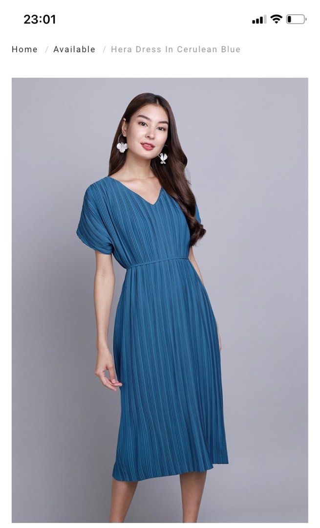 princess polly baby blue dress Ashelle Chiffon Maxi Dress
