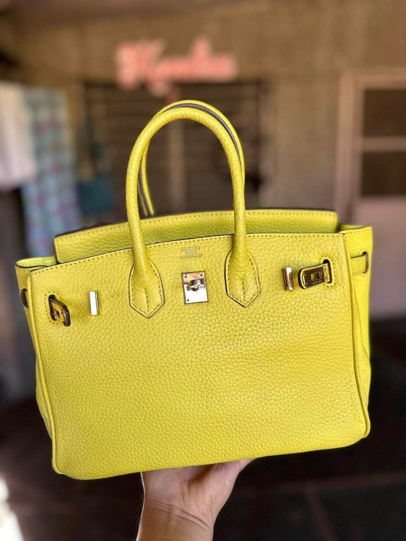 HB52002 Hermes Premium Collection 35cm Birkin Togo Leather-Yellow