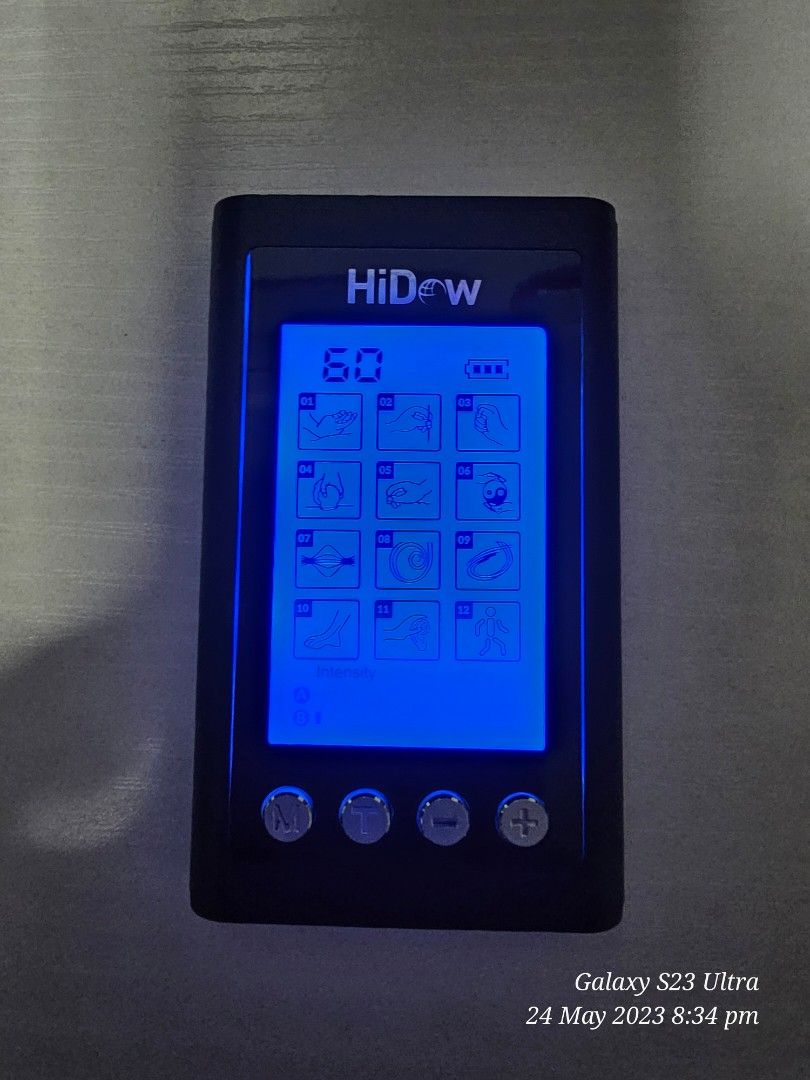  HiDow XPD Dual Channel TENS EMS Unit 12 Modes Muscle