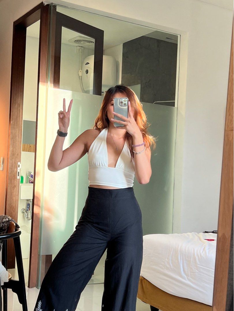 H and m halter shop top