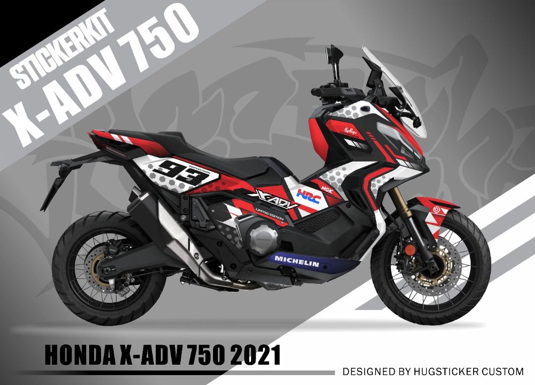 Honda X Adv 750 (2021-2022) Racing Decals Sticker Kit High Quality Bike  Wrap Scratch-Resistant Waterproof Coat, Motorcycles, Motorcycle Accessories  On Carousell