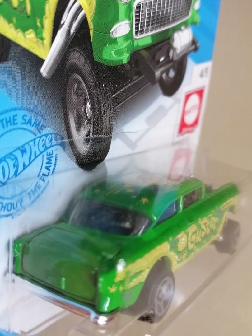 Hot Wheels 2021 Mattel Games '55 Chevy Bel Air Gasser Green, Hobbies