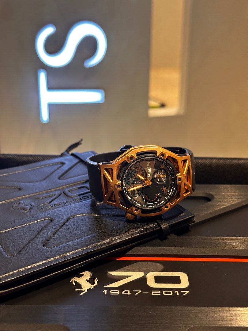 Techframe ferrari tourbillon sales chronograph carbon yellow