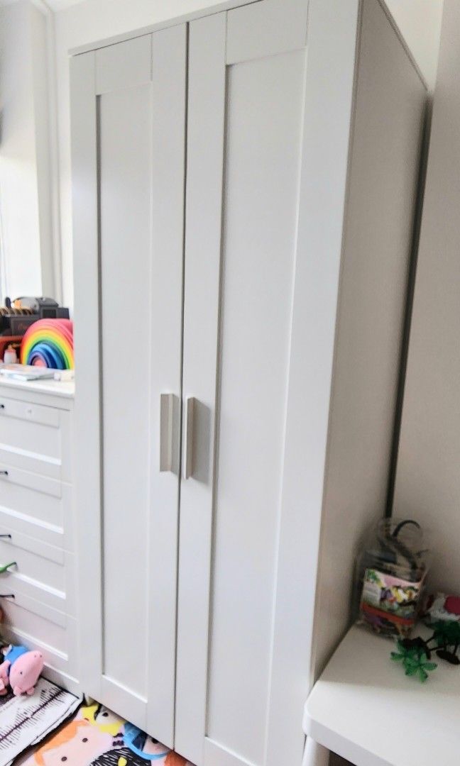 Ikea Brimnes 2 Door Wardrobe, Furniture & Home Living, Furniture