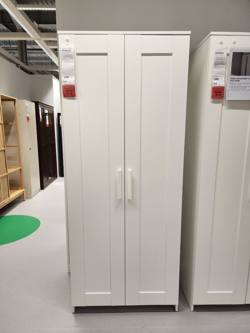 Ikea Brimnes 2 Door Wardrobe, Furniture & Home Living, Furniture
