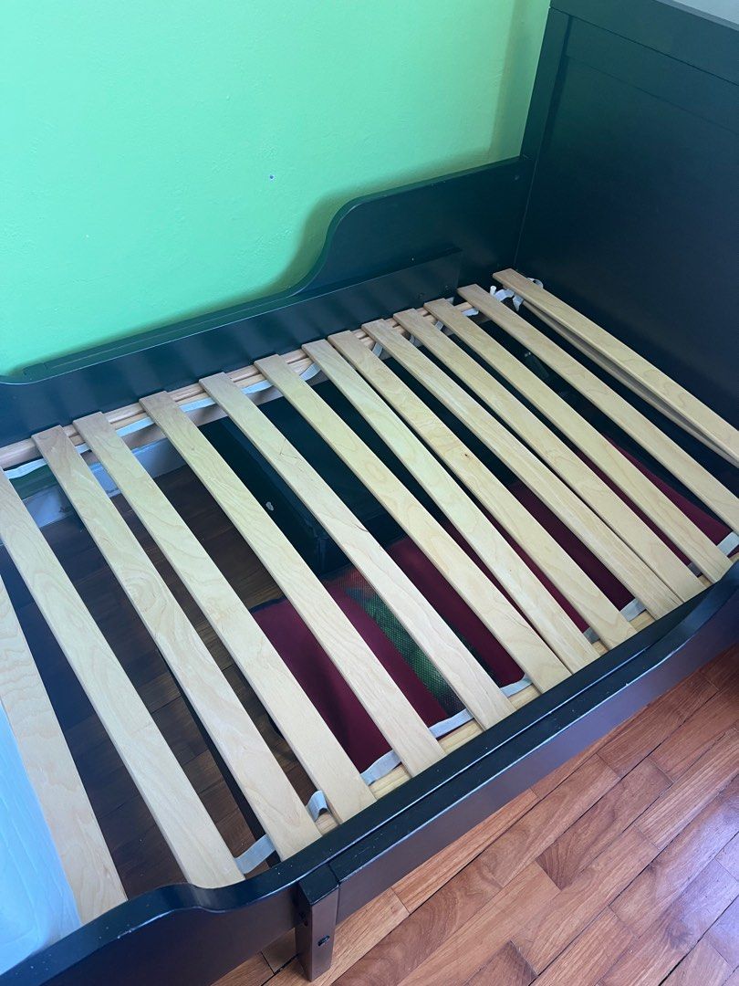 Ikea extendable toddler bed frame with mattress, Babies & Kids, Baby