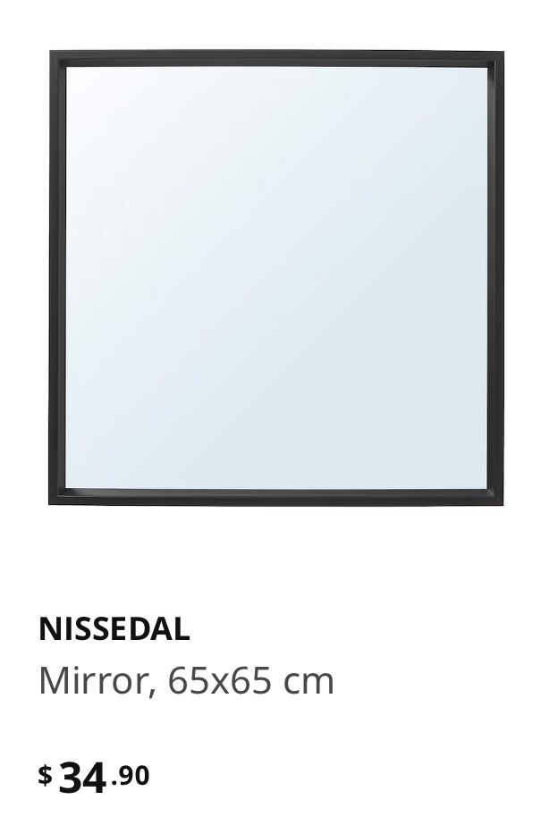 IKEA Square Mirror, Furniture & Home Living, Home Decor, Mirrors on