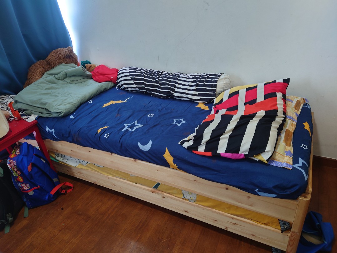 regular mattress on ikea bed