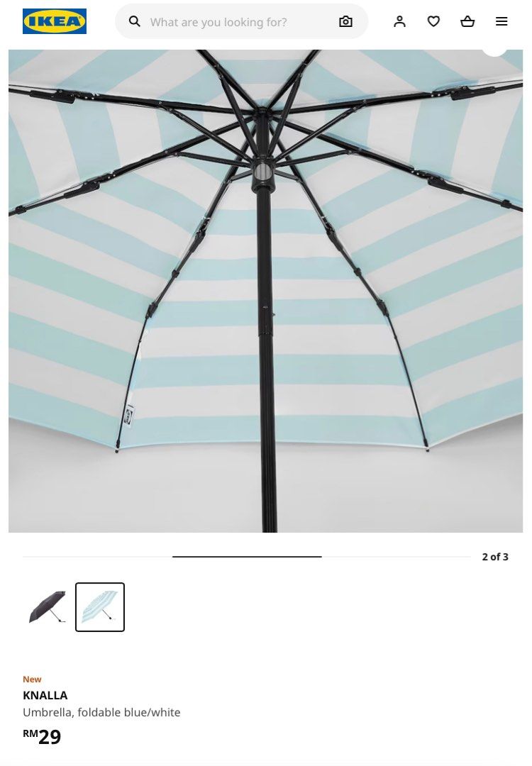 Ikea umbrella, Hobbies & Toys, Travel, Umbrellas on Carousell