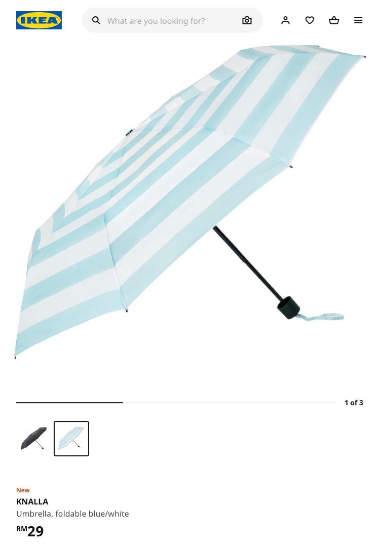 Ikea umbrella, Hobbies & Toys, Travel, Umbrellas on Carousell