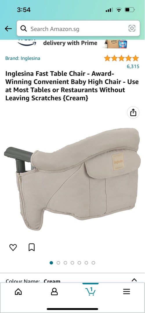 Inglesina Snap on high chair, Babies & Kids, Nursing & Feeding, Baby