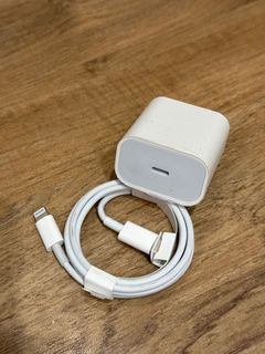 iphone 11 pro max charger ( type c to lightning   and 18w adaptor) apple charger