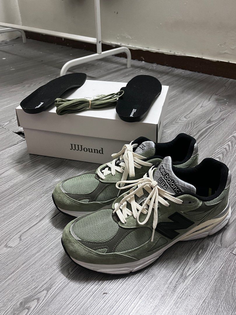 JJJJOUND x New Balance 990v3 Olive, Men's Fashion, Footwear