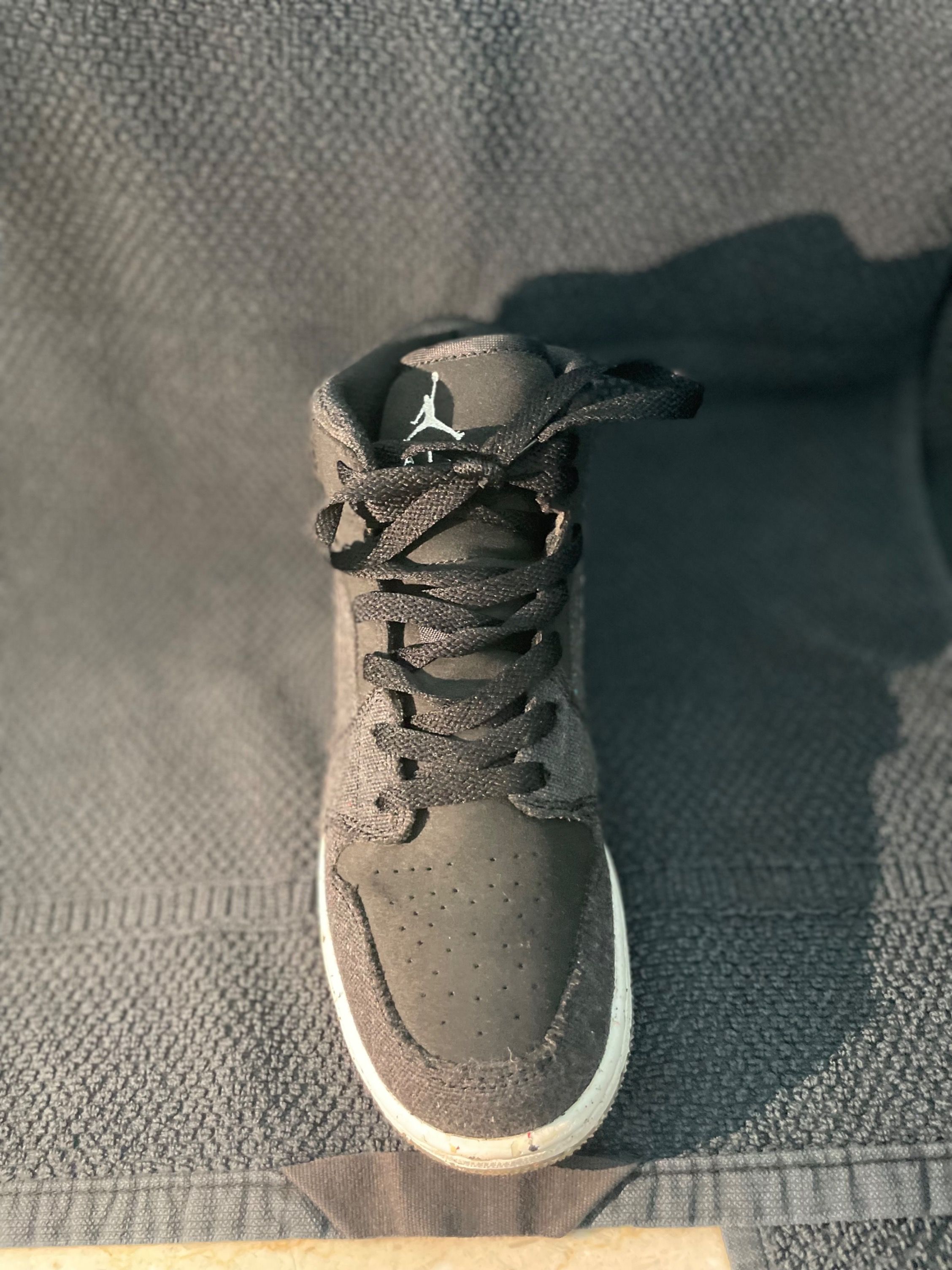 Jordan 1 Mid recycled Materials, Luxury, Sneakers & Footwear on Carousell