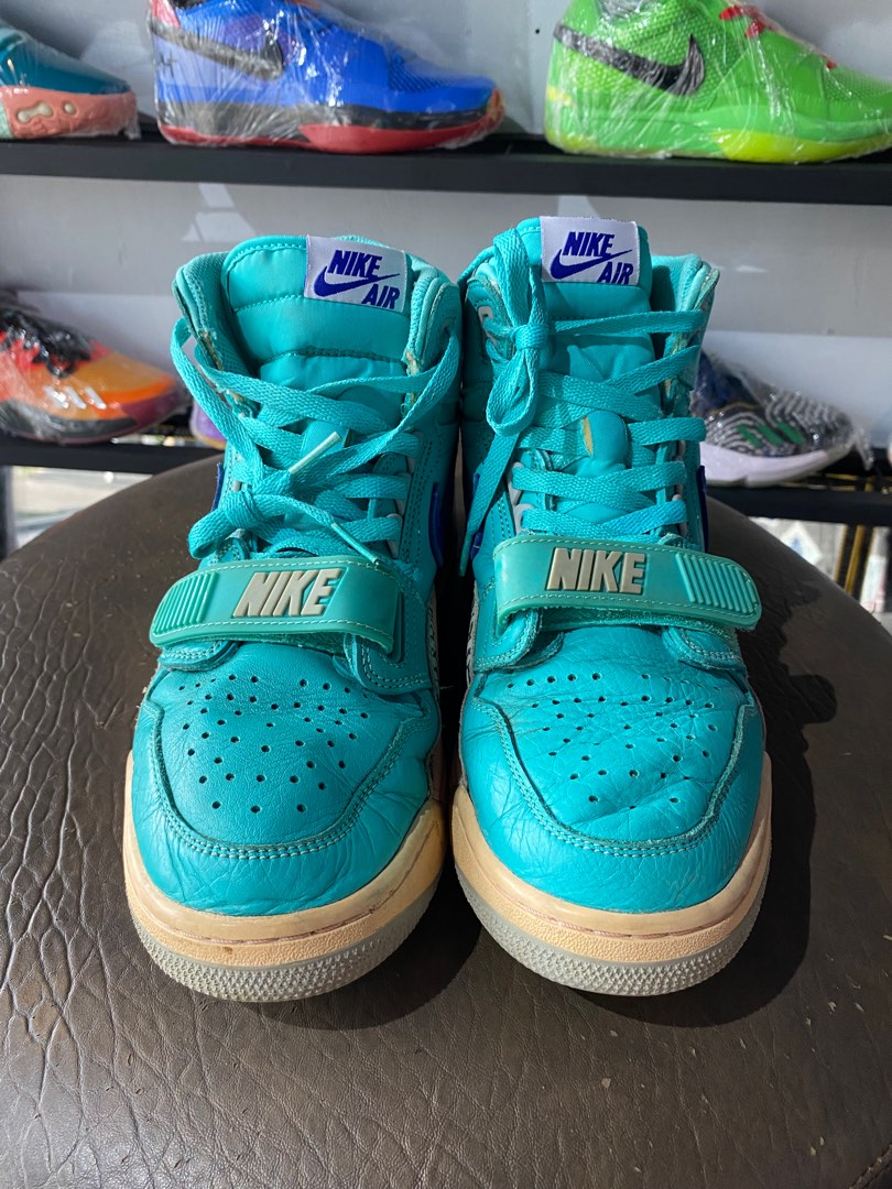 jordan legacy 312 hyper jade on feet