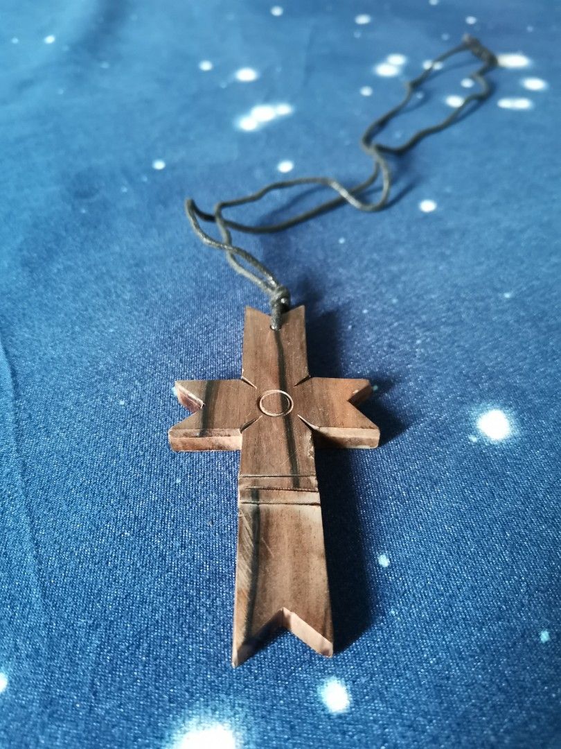 Kamaging cross necklace knife for protection on Carousell