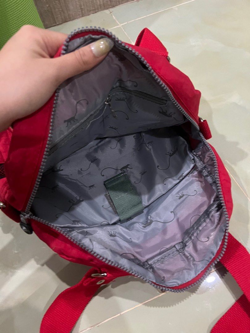 Kipling original bag red Fesyen Wanita Tas Dompet di Carousell