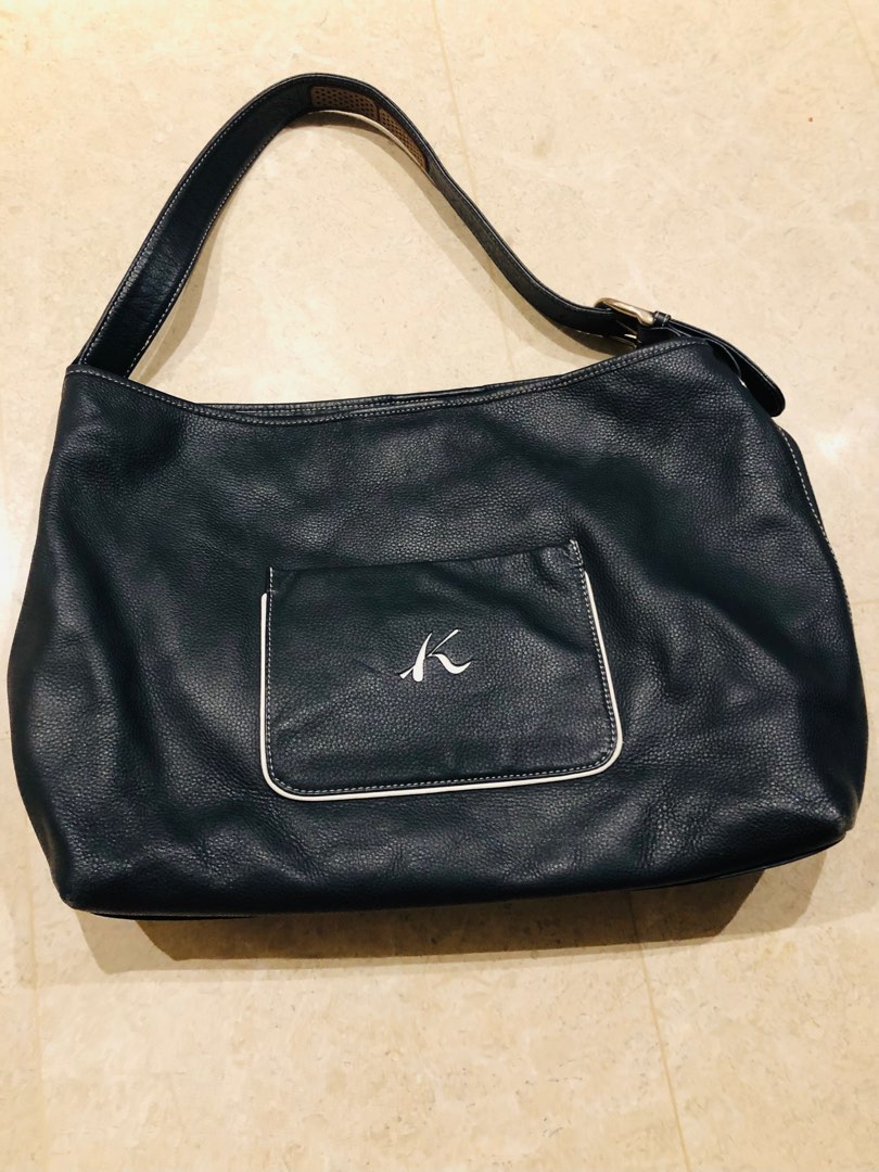 Kitamura navy blue bag on sale, Women's Fashion, Bags & Wallets