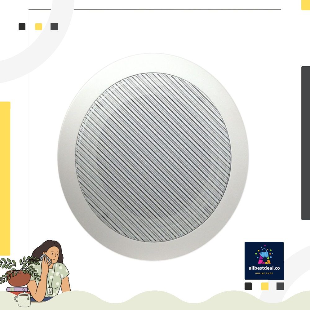 Klipsch R 1650 C In Ceiling Speaker White Each Audio