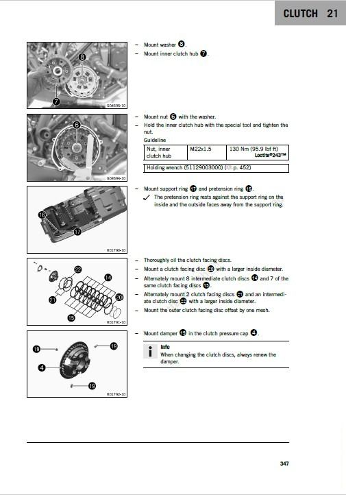 KTM 1290 Super Duke R LC8 2020 2024 Repair Service Manual