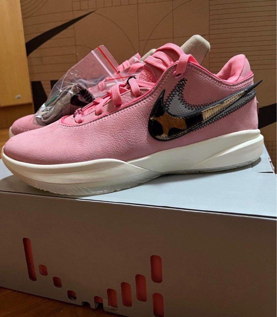 lebrons pink and white