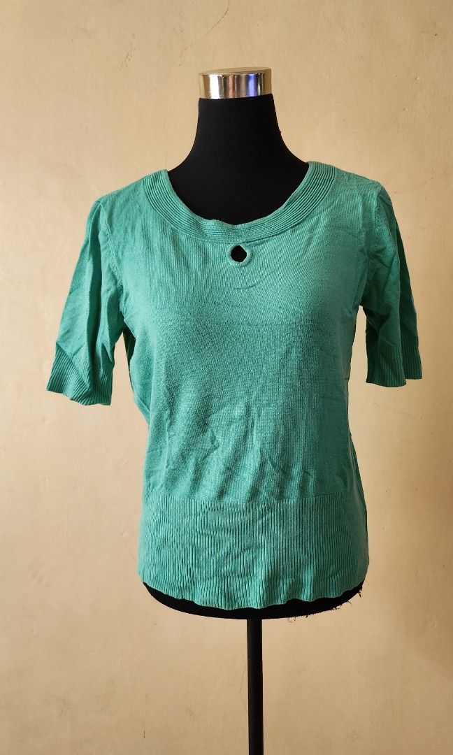 Knotted Letty Top Dark Green main image 0