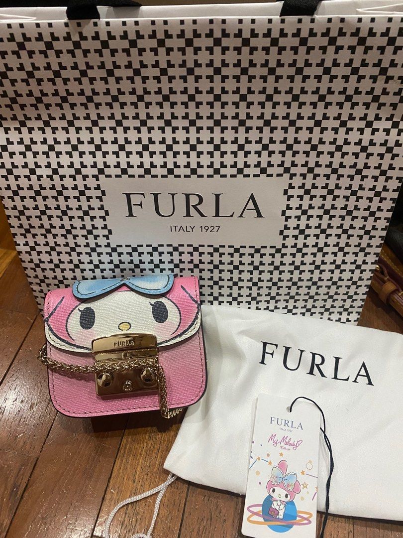 Limited Edition Furla Sanrio Kitty My Melody Mini Coin Bag