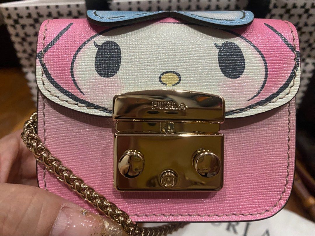 Limited Edition Furla Sanrio Kitty My Melody Mini Coin Bag