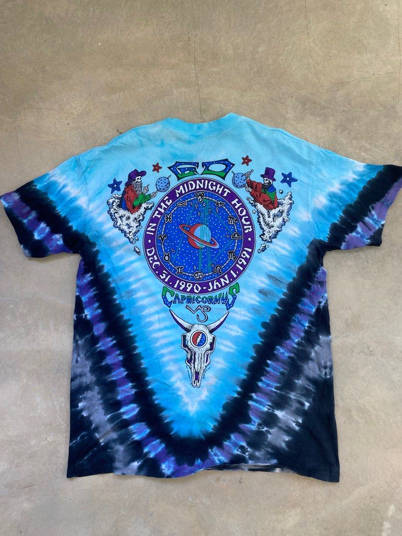 Liquid Blue Grateful Midnight Hour Tie-Dye Long Sleeve T Shirt