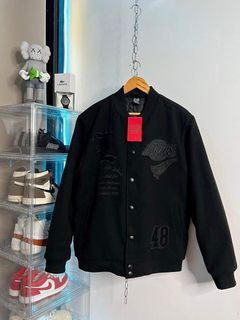 LOS ANGELES LAKERS VARSITY JACKET TRIPLE BLACK