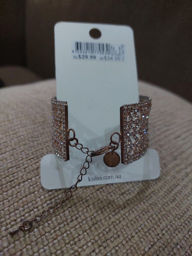 Lovisa Swarovski Initial Bracelet LOVISA Bracelet, Fesyen Wanita