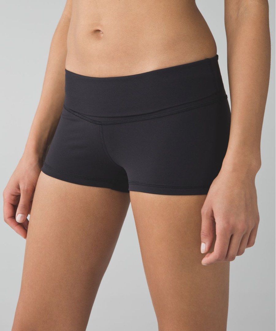 Lululemon black booty shorts clearance