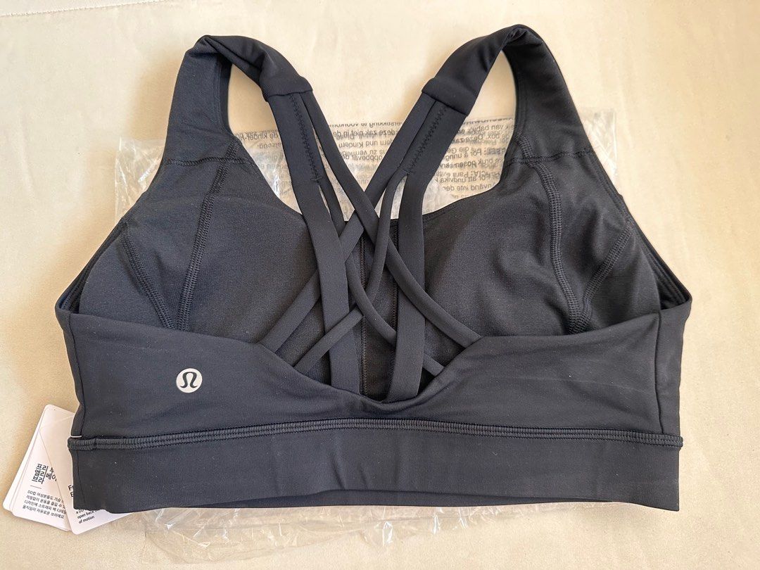 Authentic Lululemon Energy Sports Bra High Support B–DDD Cups true navy,  Women's Fashion, Activewear on Carousell