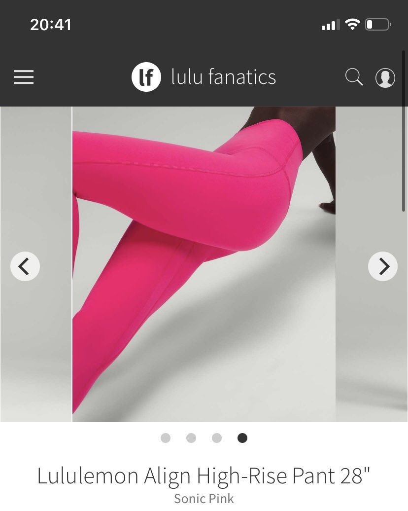 Lululemon Align High-Rise Pant 28 - Sonic Pink - lulu fanatics