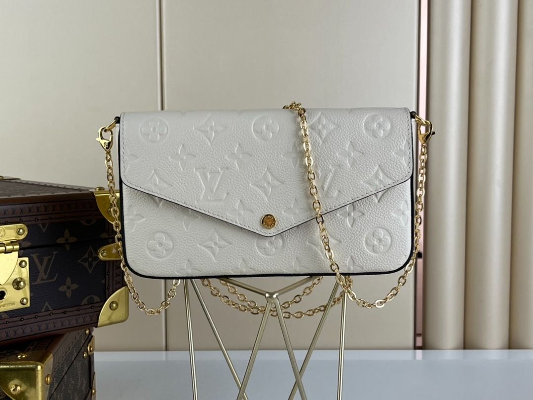 Lv felicie pochette white hotsell