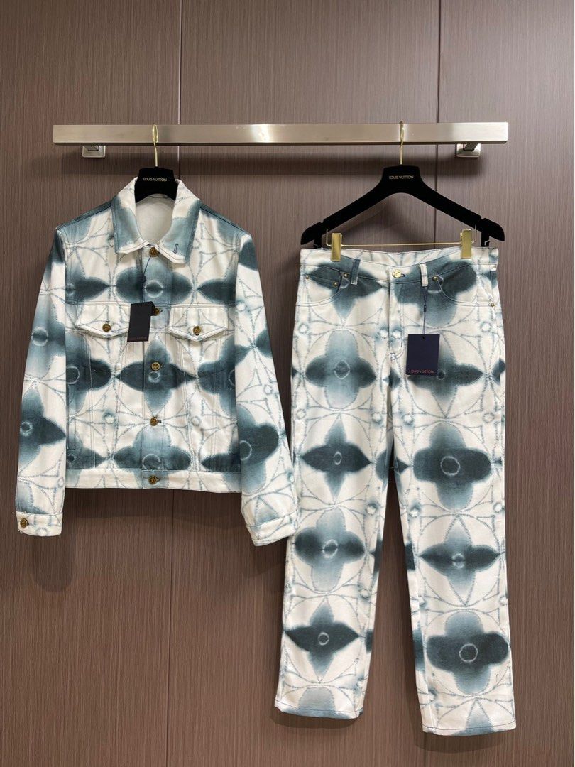 Monogram Shibori Printed Denim Jacket - Ready-to-Wear 1AB5K2