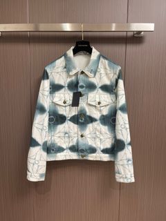 Louis Vuitton LV x YK All Over Pumpkin Denim Blouson Indigo. Size 50