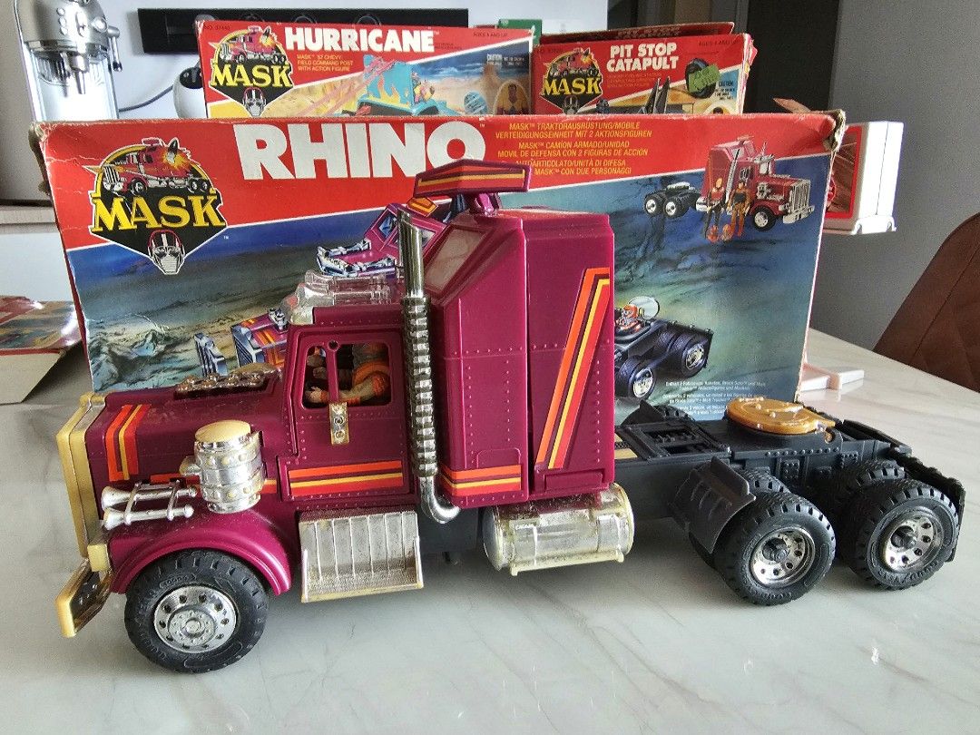 M.A.S.K. Kenner Rhino 100% Original - Boîte D'origine Ouverte - Année 1986