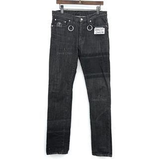 Mastermind Japan MMJ 12SS Identity Skull Jacquard  Denim 606 Pants  黑線暗影刺繡logo           606 cutting     牛仔褲