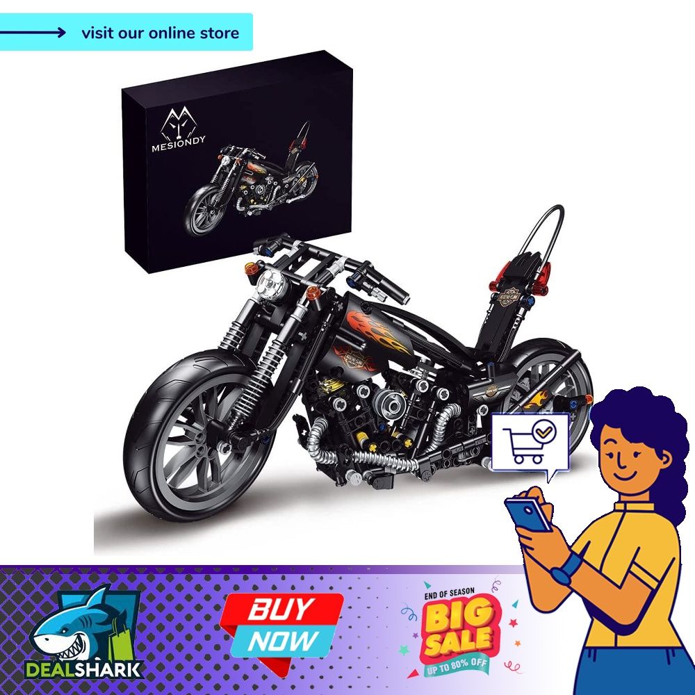Mesiondy Motorcycle Toy Building Blocks Sets Motorbike Toys for Boys Adults Build A Model Motorcycle Hobbies Toys Toys Games on Carousell