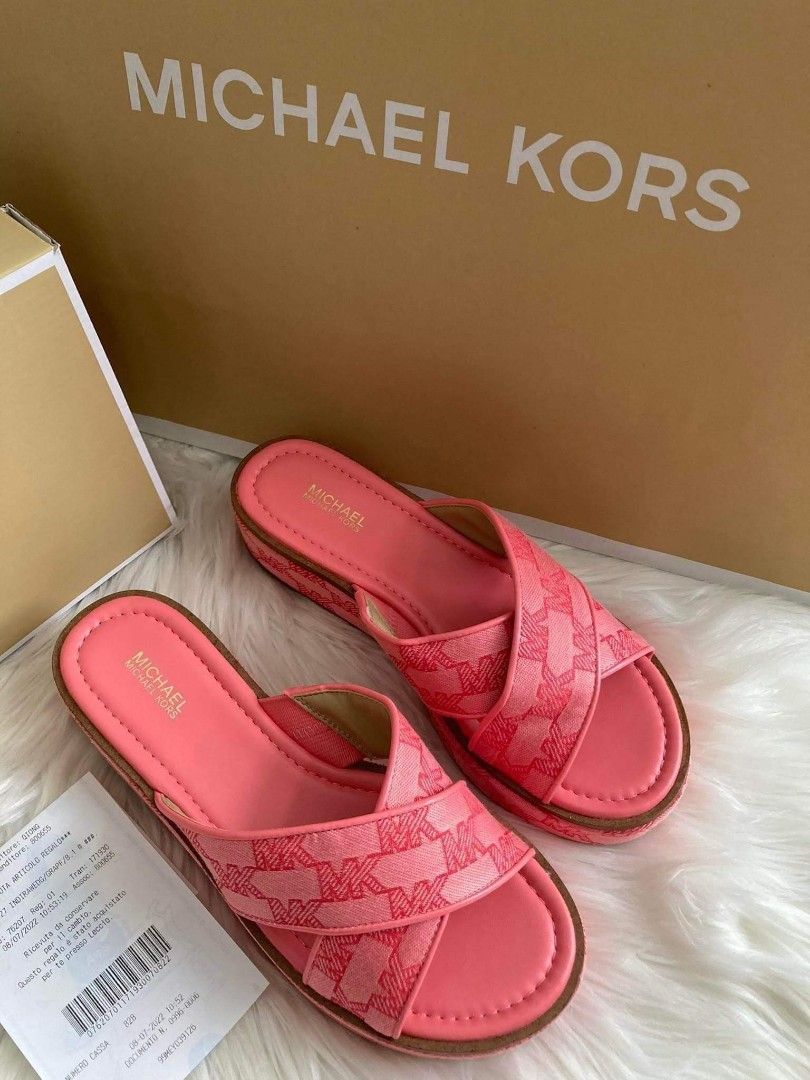 Michael kors pink online grapefruit sandals