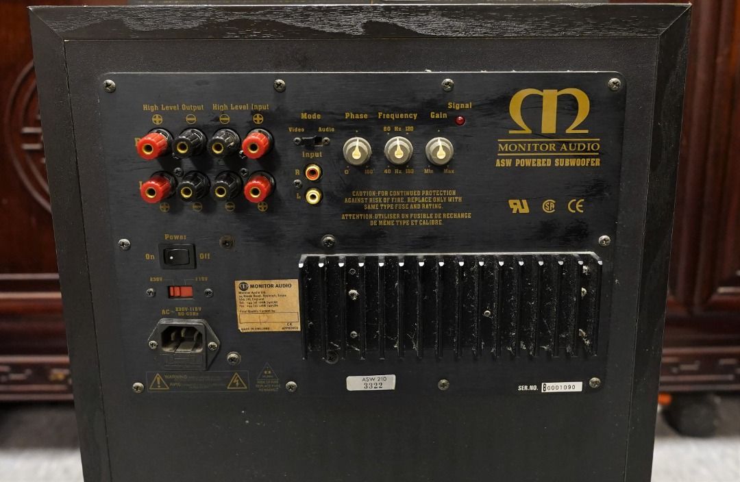 Monitor Audio ASW 210 subwoofer with Monitor 2 compact speakers, Audio