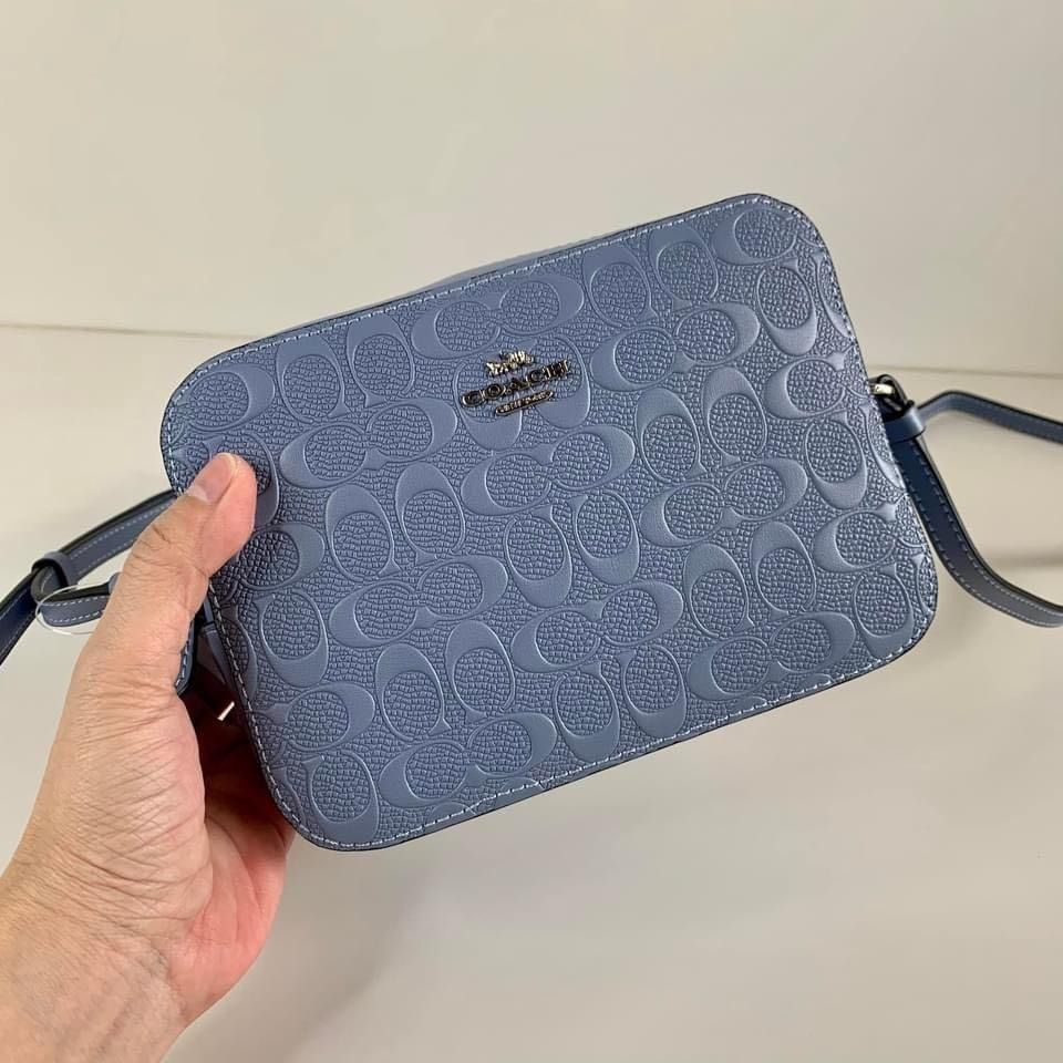Coach mini camera sales bag in signature leather