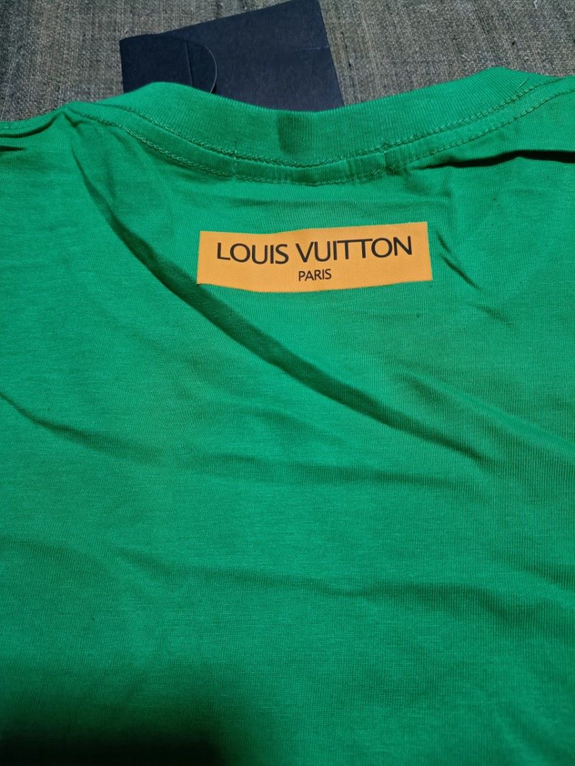 Louis Vuitton LV Debossed Tee Green – Tenisshop.la