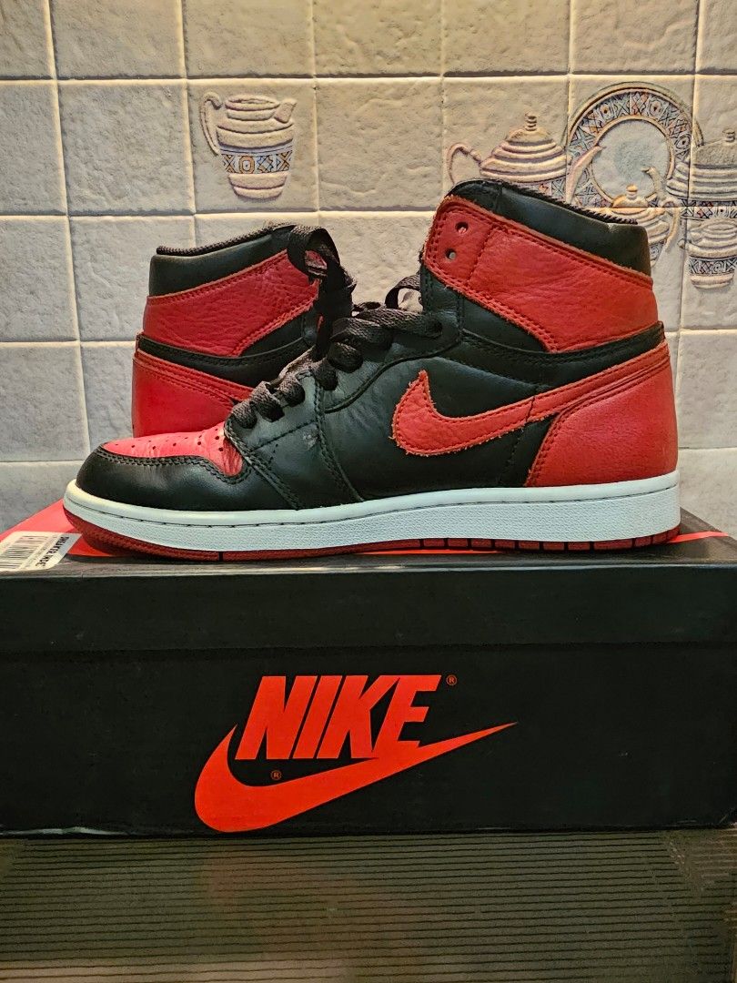 Nike Air Jordan 1 retro high bred banned 2016 original size US 8 ...