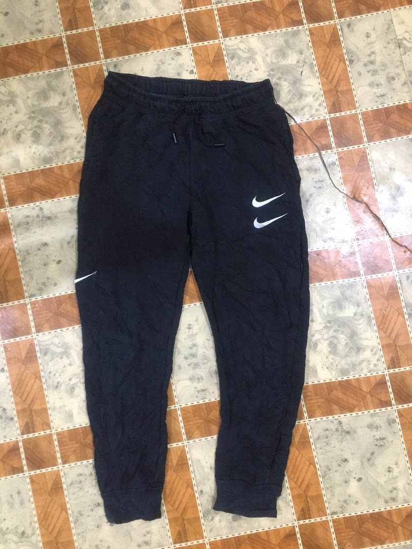Nike Double Swoosh Jogger, Men's Fashion, Bottoms, Joggers on Carousell