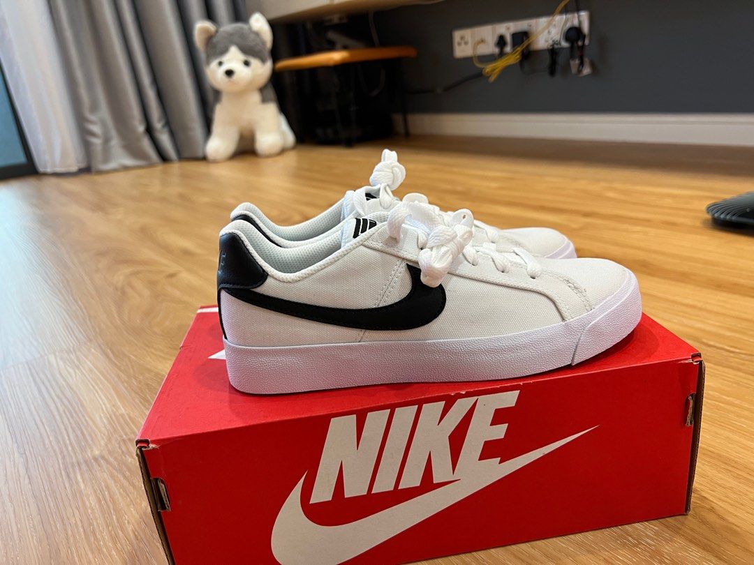 Nike Women s Court Royale AC Canvas Shoes White